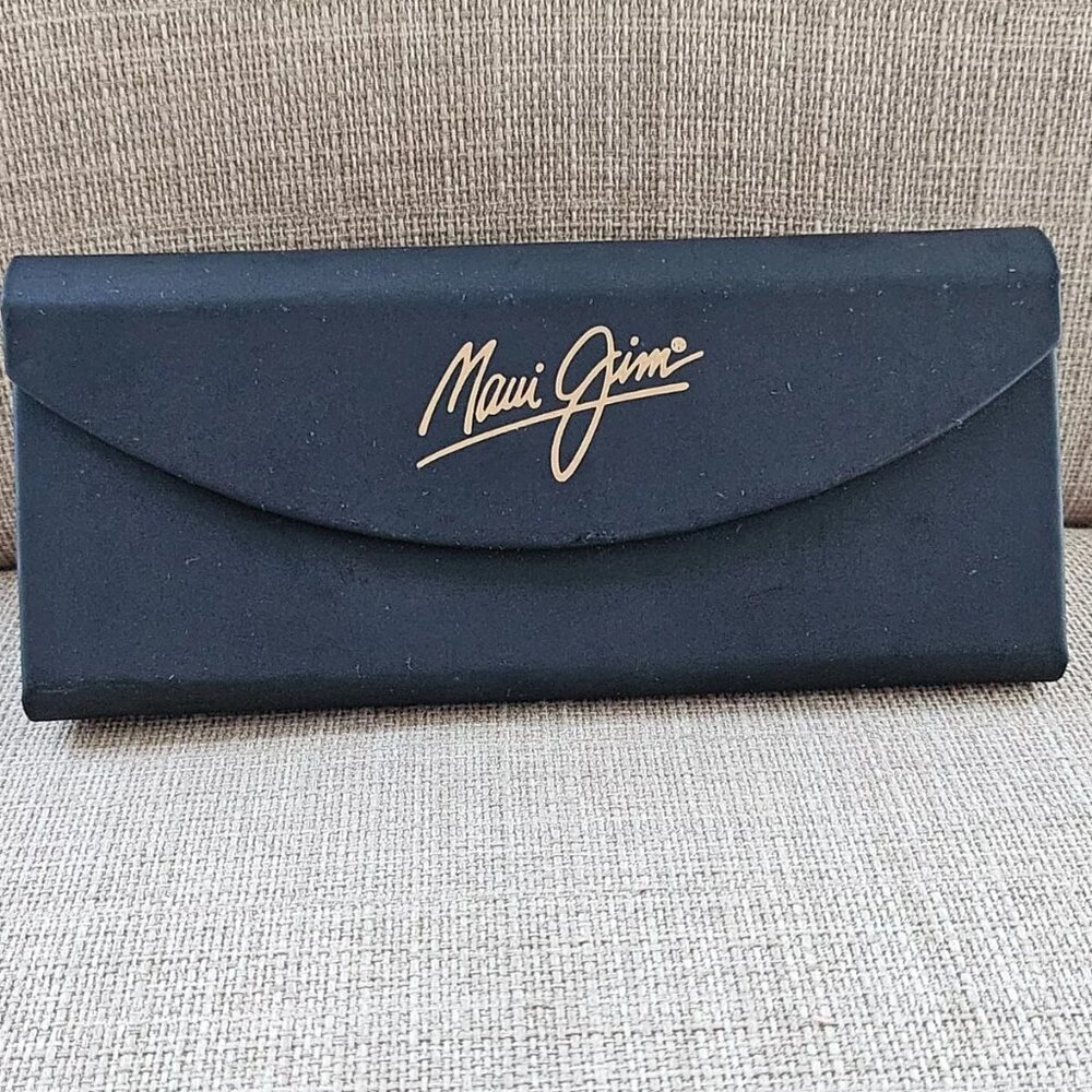 Maui Jim Eyewear Case Black Trifold Semi Hard Case for Glasses